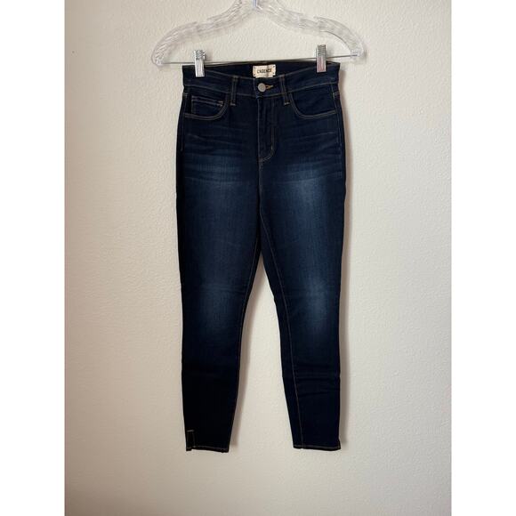L’agence Avery High Waist Side Slit Skinny Jeans Deep Space Size 25 - Picture 2 of 5